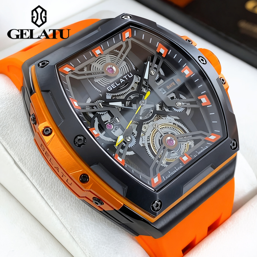 Watch Winder Compact - GELATU Men's Watches Trend Fashion Hollow
