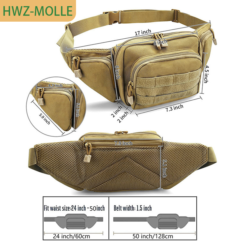 Tactical Molle Fanny Pack Wais - Edc Concealed Carry Fanny Pack review and price