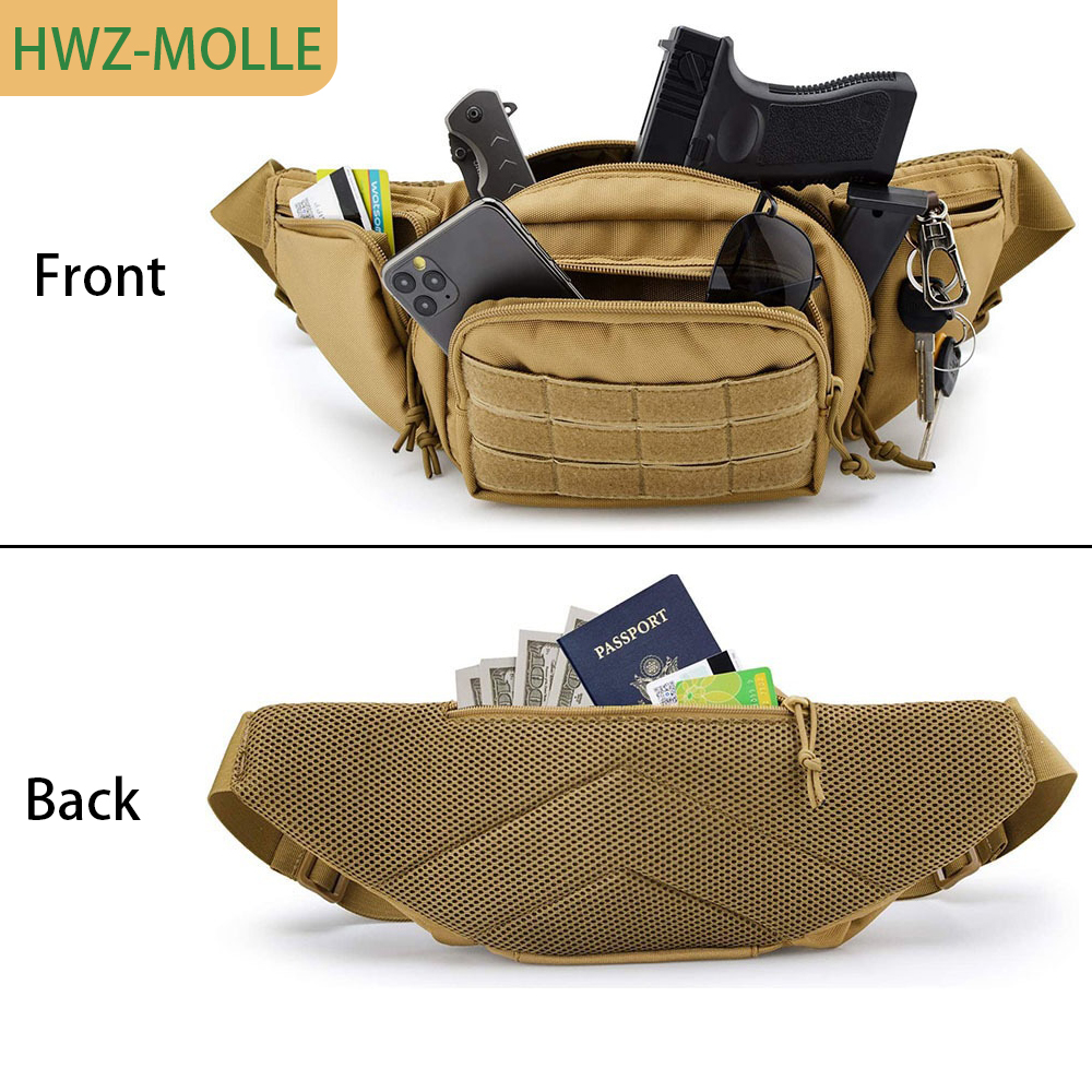 Tactical Molle Fanny Pack Wais - Edc Concealed Carry Fanny Pack review and price