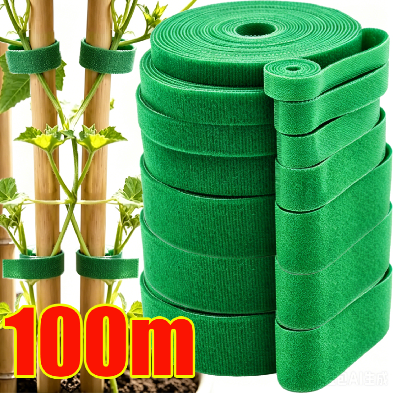 2-100M Adjustable Plant Nylon  - Gear Tie Reusable review and price