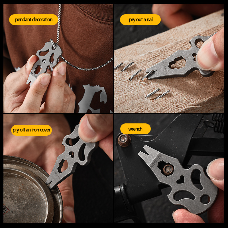 Multifunctional Hex Key Wrench - Titanium Pry Bar review and price