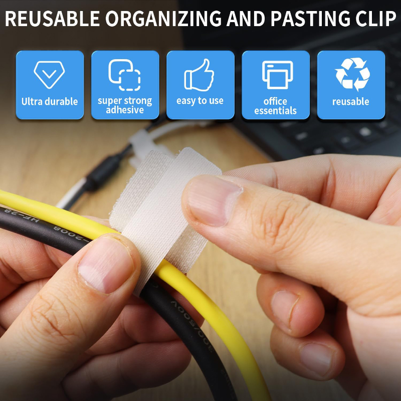 10pcs Self Adhesive Reusable H - Gear Tie Reusable review and price