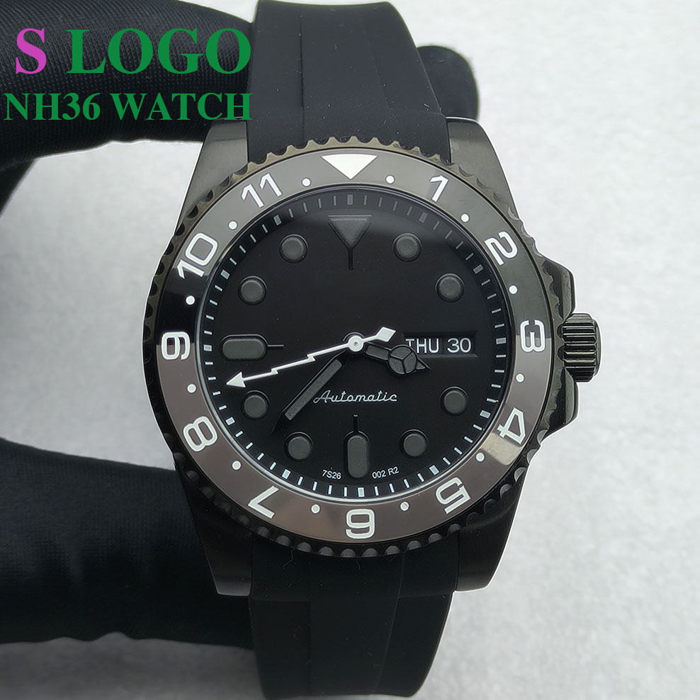 40MM NH36 Watch Black Men's St - Watch Winder Compact review and price