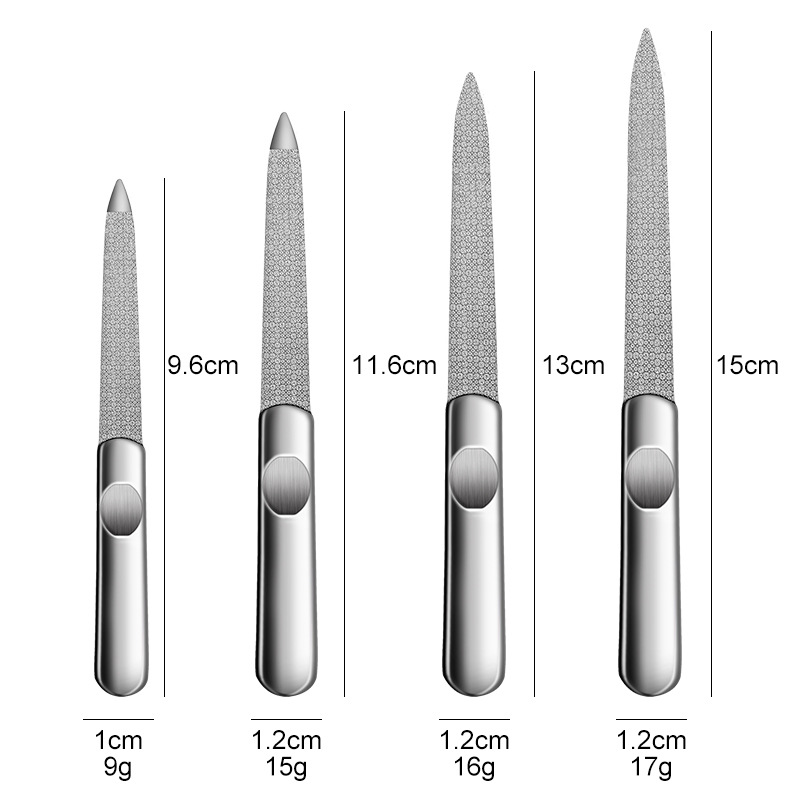 1PCS Professional Stainless St - Nail File Titanium review and price