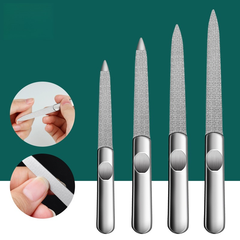 1PCS Professional Stainless St - Nail File Titanium review and price