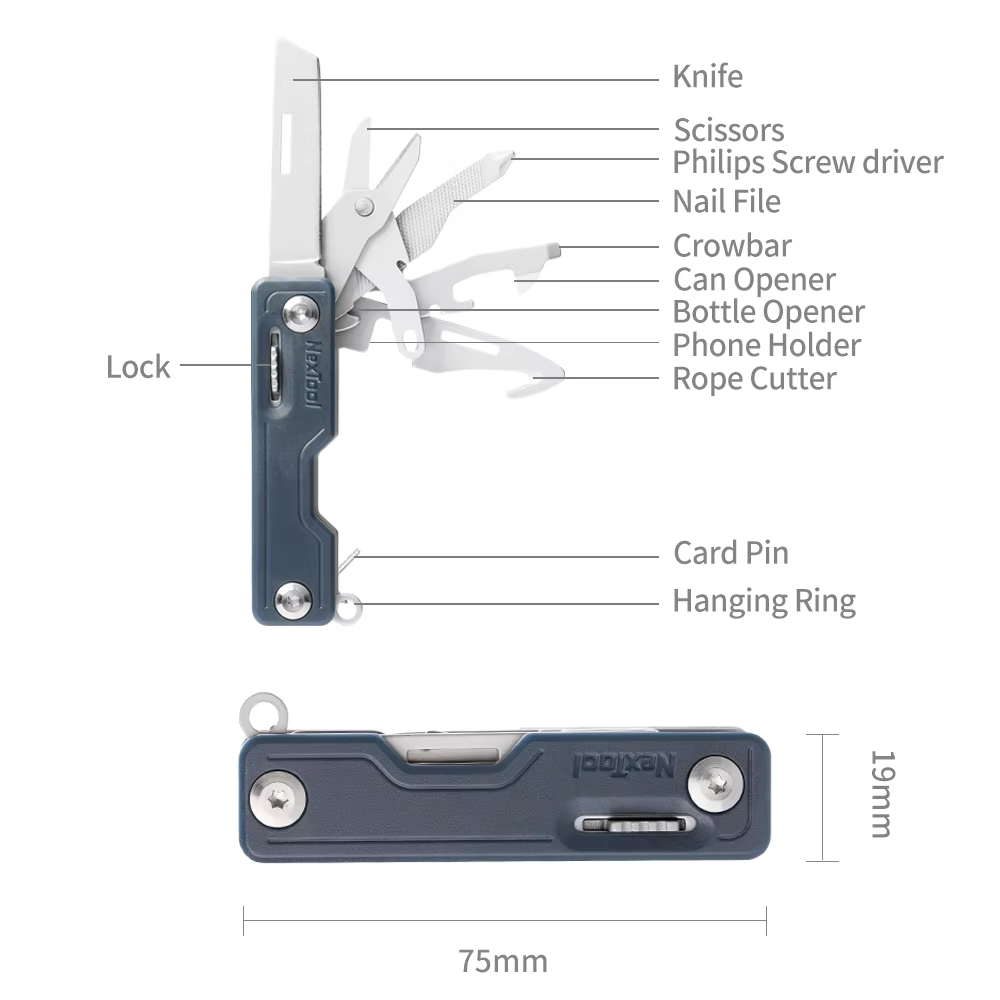 NexTool 10-in-1 Key Knife Mini - Multitool Credit Card review and price