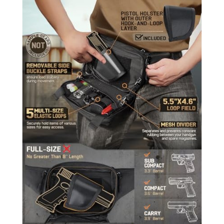 Tactical Concealed Carry Fanny - Edc Concealed Carry Fanny Pack review and price