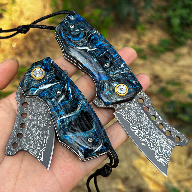 Handmade Damascus Steel Pocket - Edc Carry Pocket Knife review and price