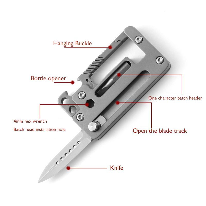 5 IN 1 Titanium Alloy Keychain - Multitool Credit Card review and price