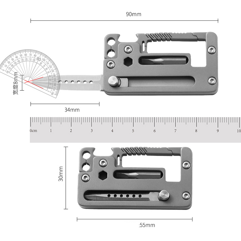 5 IN 1 Titanium Alloy Keychain - Multitool Credit Card review and price