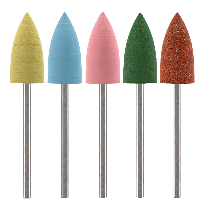 5Pcs/Set Silicone Nail Drill B - Nail File Titanium review and price