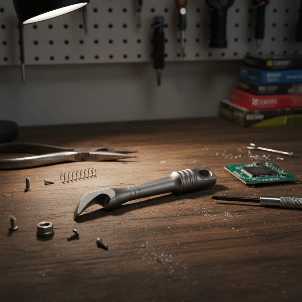 Titanium Alloy Mini Keychain M - Titanium Pry Bar review and price