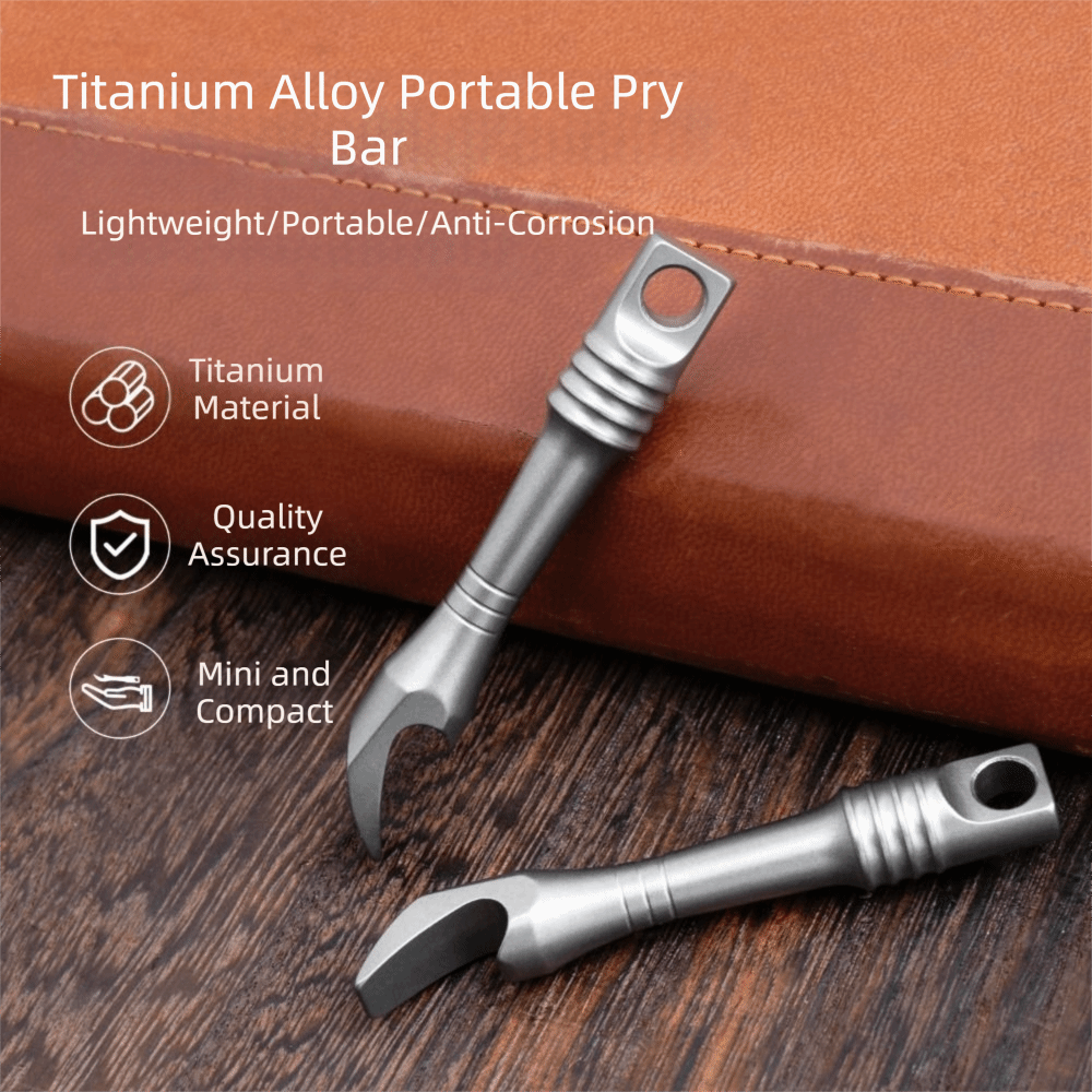 Titanium Alloy Mini Keychain M - Titanium Pry Bar review and price