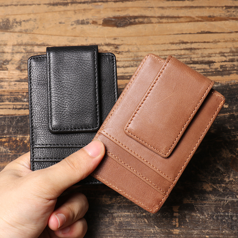 Men Slim Money Clip Wallet Lea - Money Clip Magnetic review and price