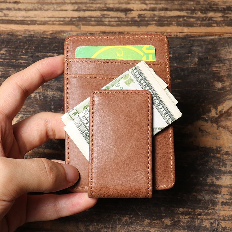 Men Slim Money Clip Wallet Lea - Money Clip Magnetic review and price