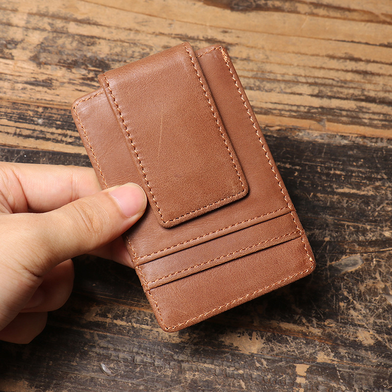 Men Slim Money Clip Wallet Lea - Money Clip Magnetic review and price