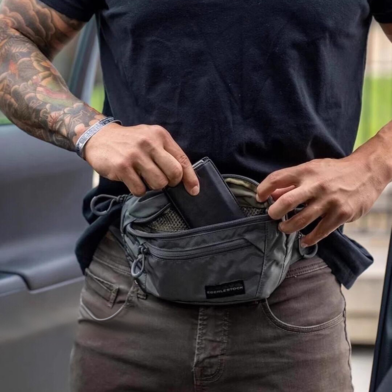 Mens Belt Bag with Adjustable  - Edc Concealed Carry Fanny Pack review and price