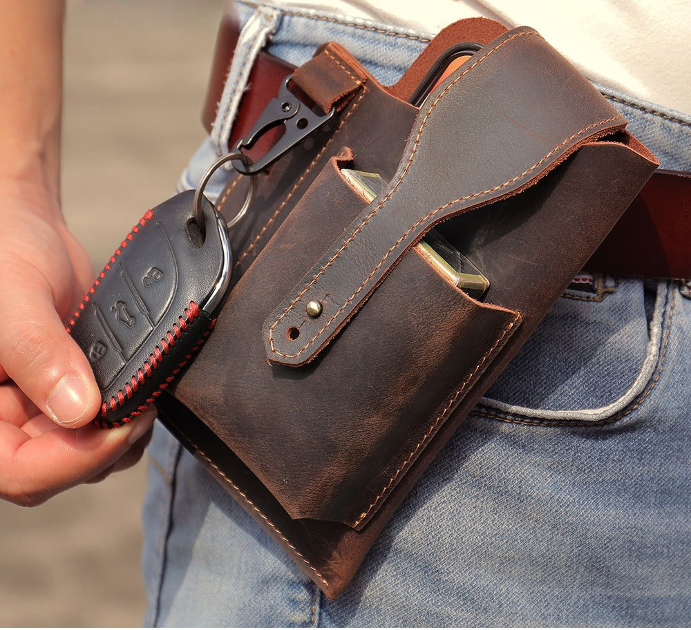 Crazy Horse Leather Phone Hols - Edc Carry Belt Leather review and price