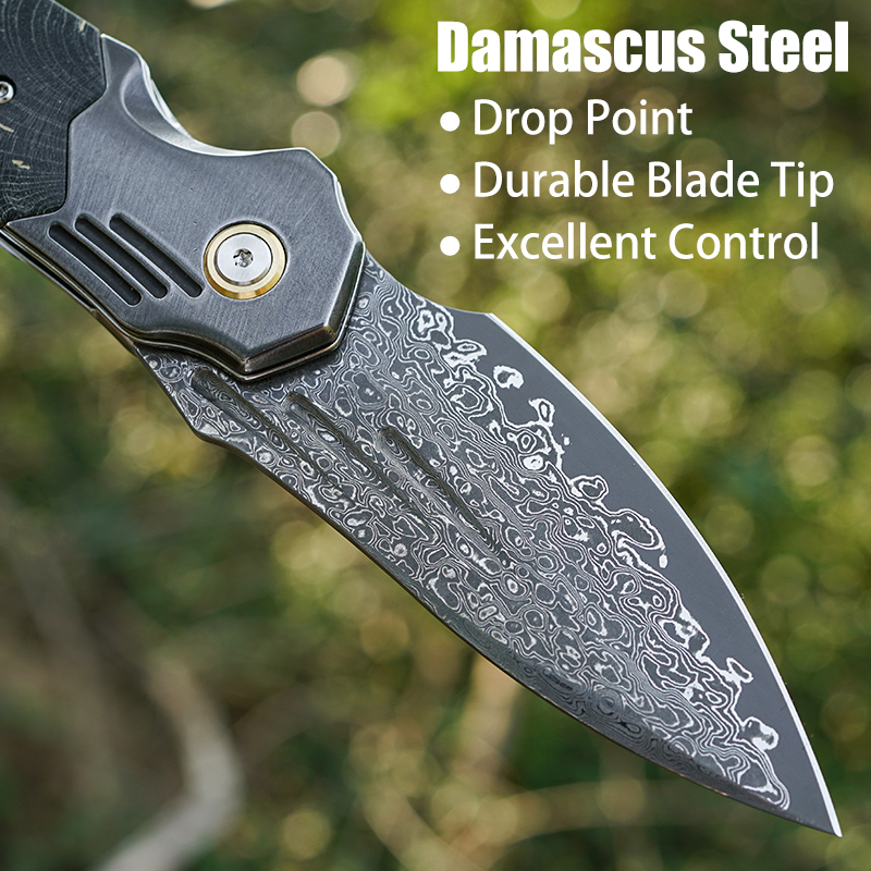 VNLA Handmade Damascus Steel P - Edc Carry Pocket Knife review and price
