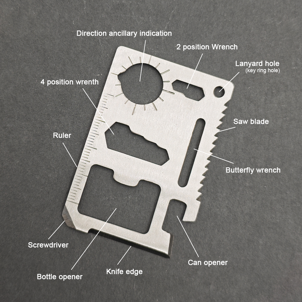 Stainless Steel EDC Pocket Too - Multitool Credit Card review and price