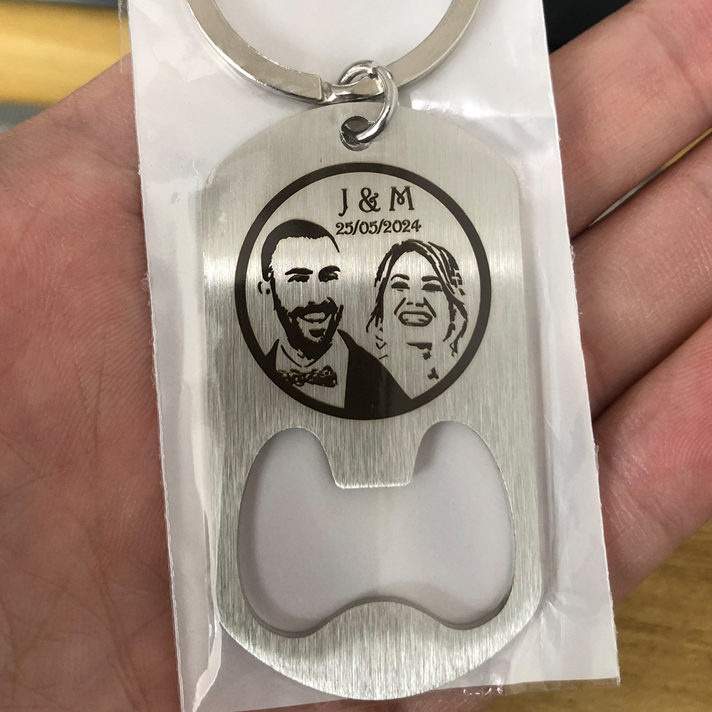 Custom Company Logo Stainless  - Bottle Opener Keyring review and price