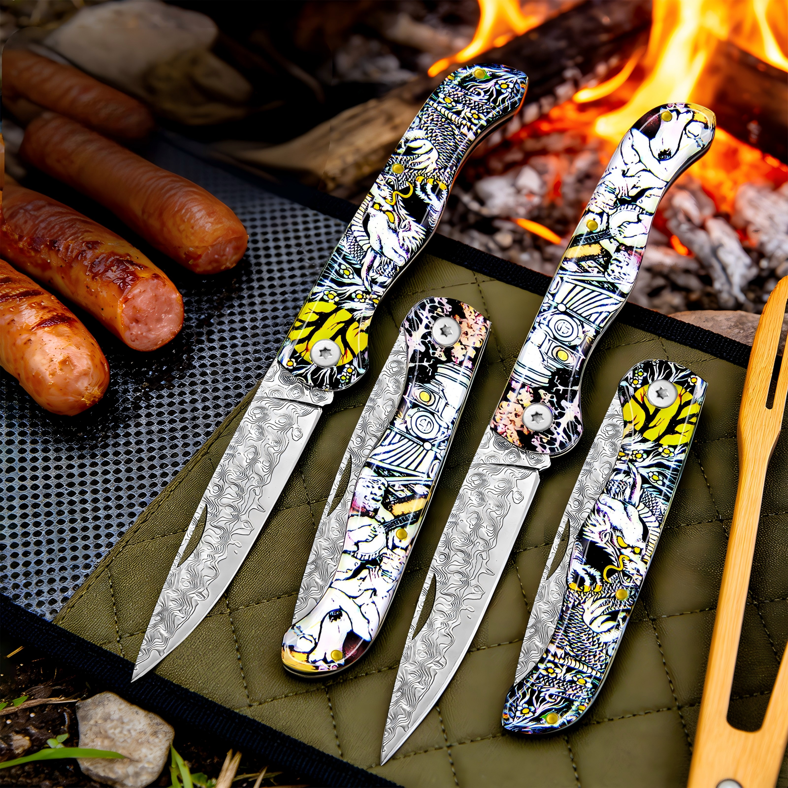 Day Damascus pattern folding p - Edc Day Carry review and price