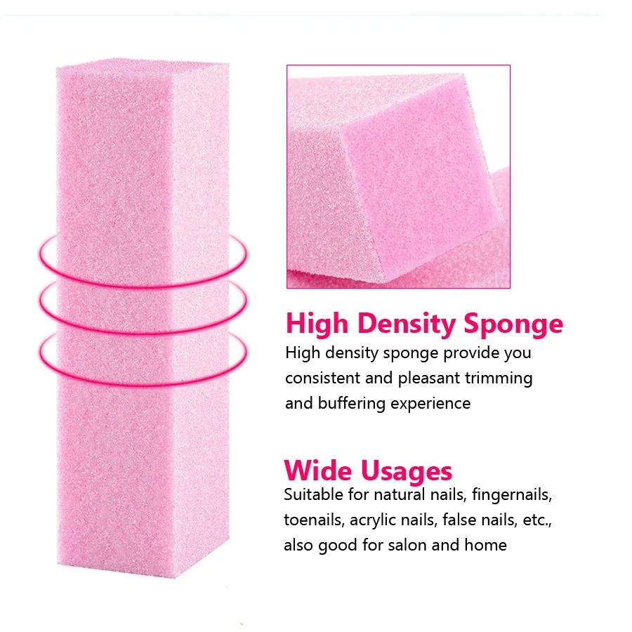 2Pcs Nail Buffer Blocks 4-Side - Nail File Titanium review and price