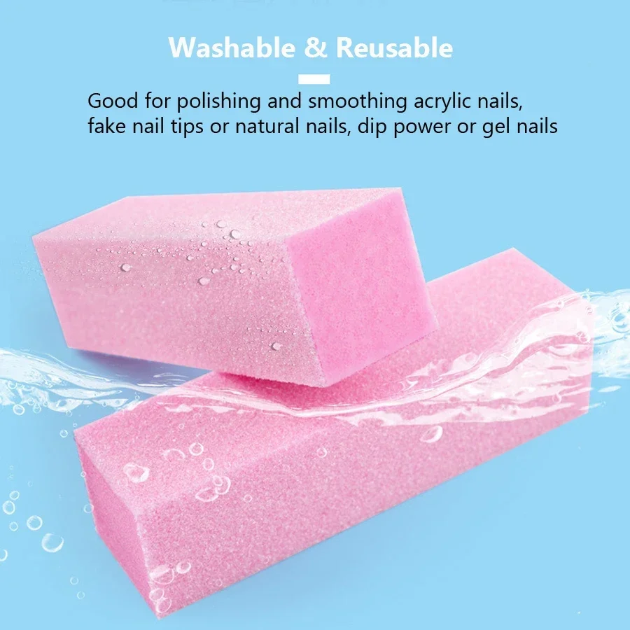 2Pcs Nail Buffer Blocks 4-Side - Nail File Titanium review and price