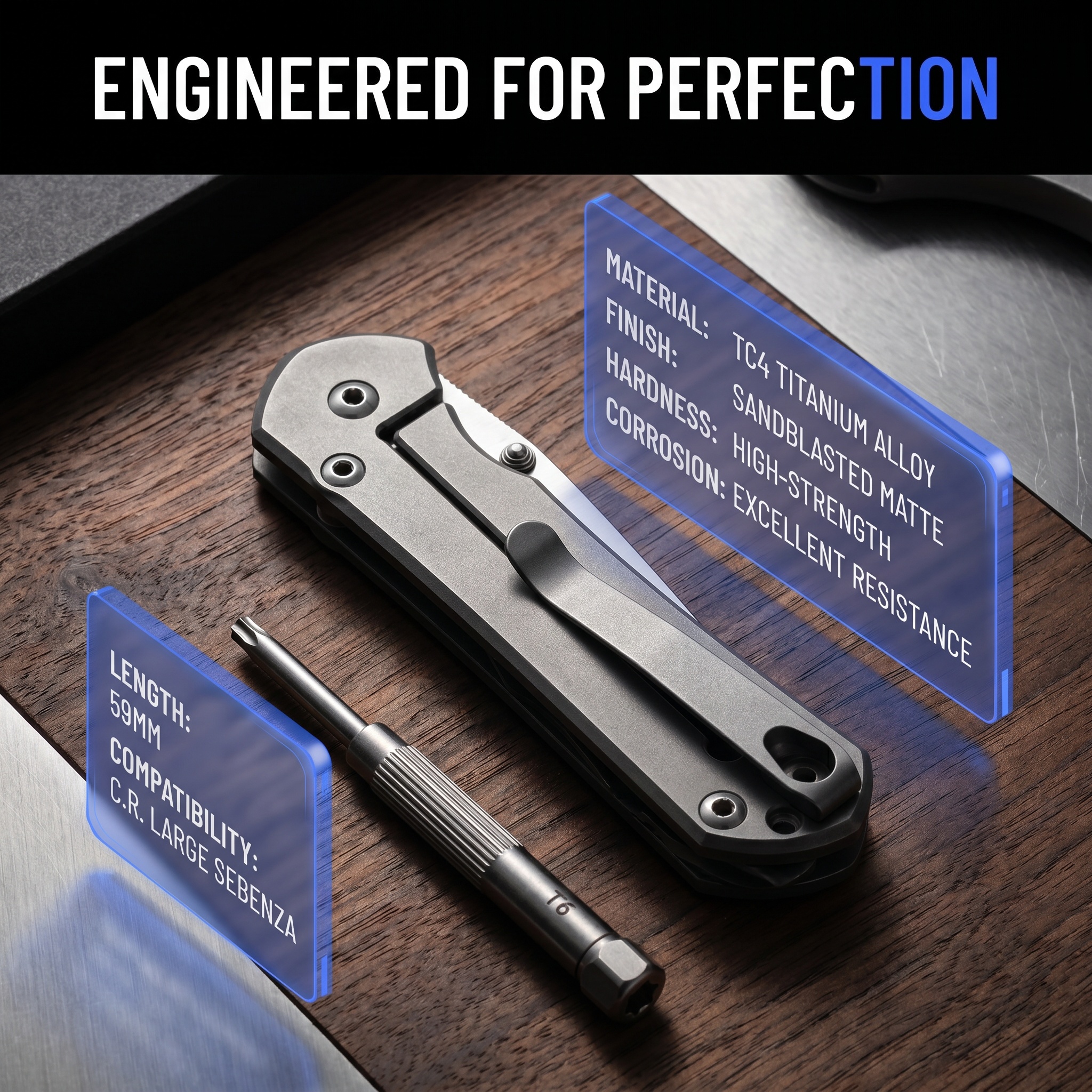 TC4 Titanium Pocket Clip For C - Edc Carry Pocket Knife review and price