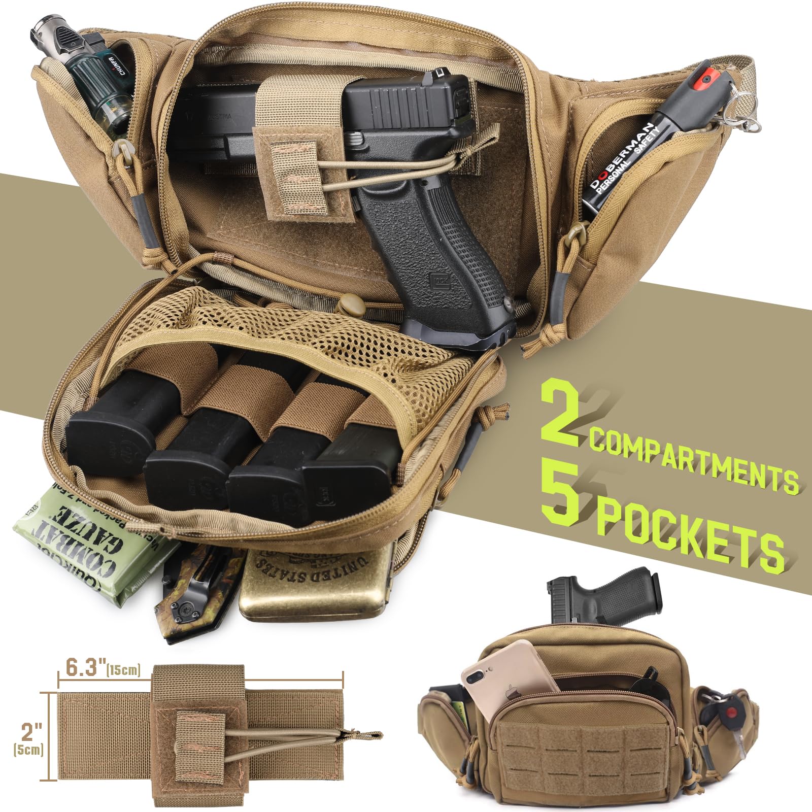 Tactical Concealed Carry Fanny - Edc Concealed Carry Fanny Pack review and price