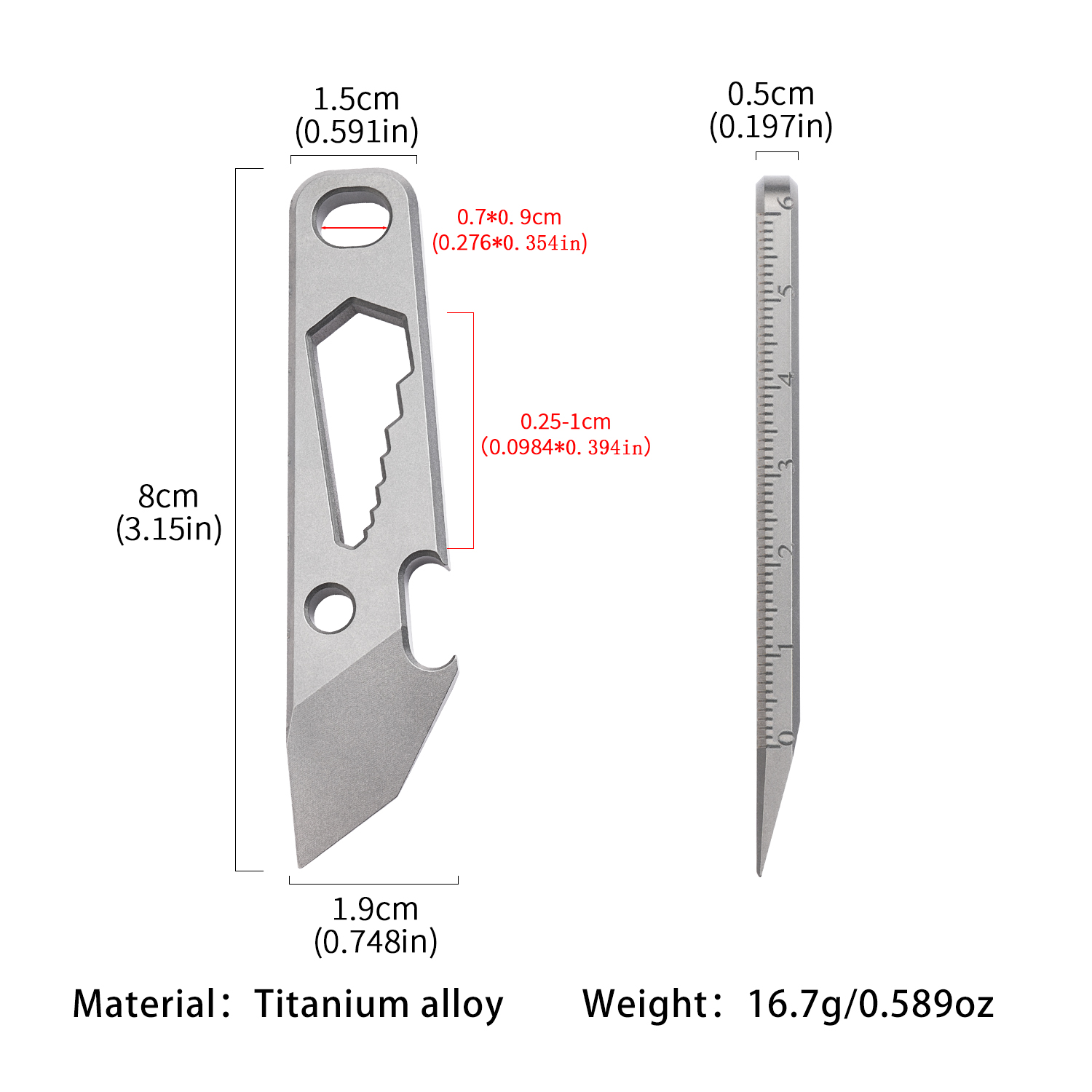 Multifunctional EDC pry bar, t - Titanium Pry Bar review and price