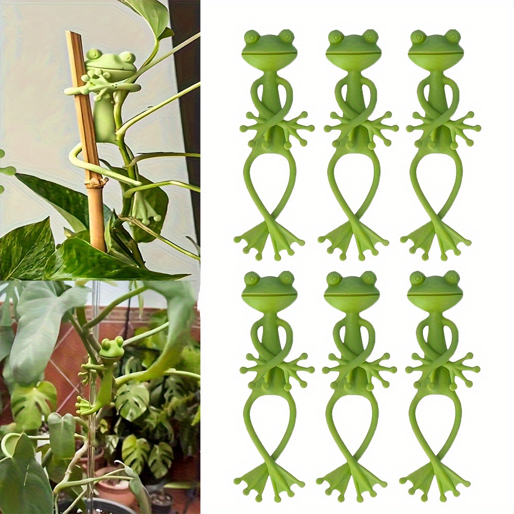 6pcs Frog Shaped Plant Tie Reu - Gear Tie Reusable review and price