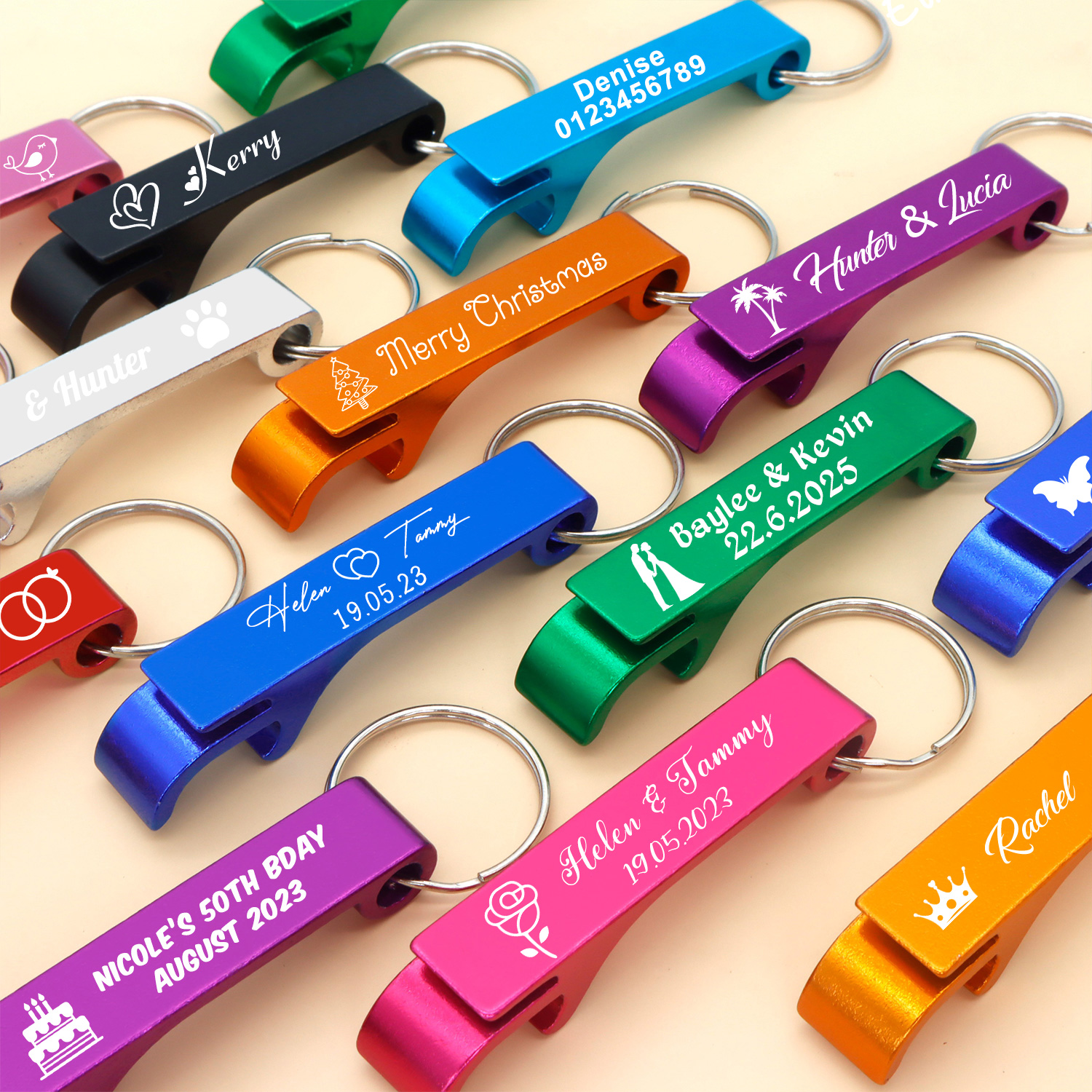 Keychain Custom Logo Key Ring  - Bottle Opener Keyring review and price