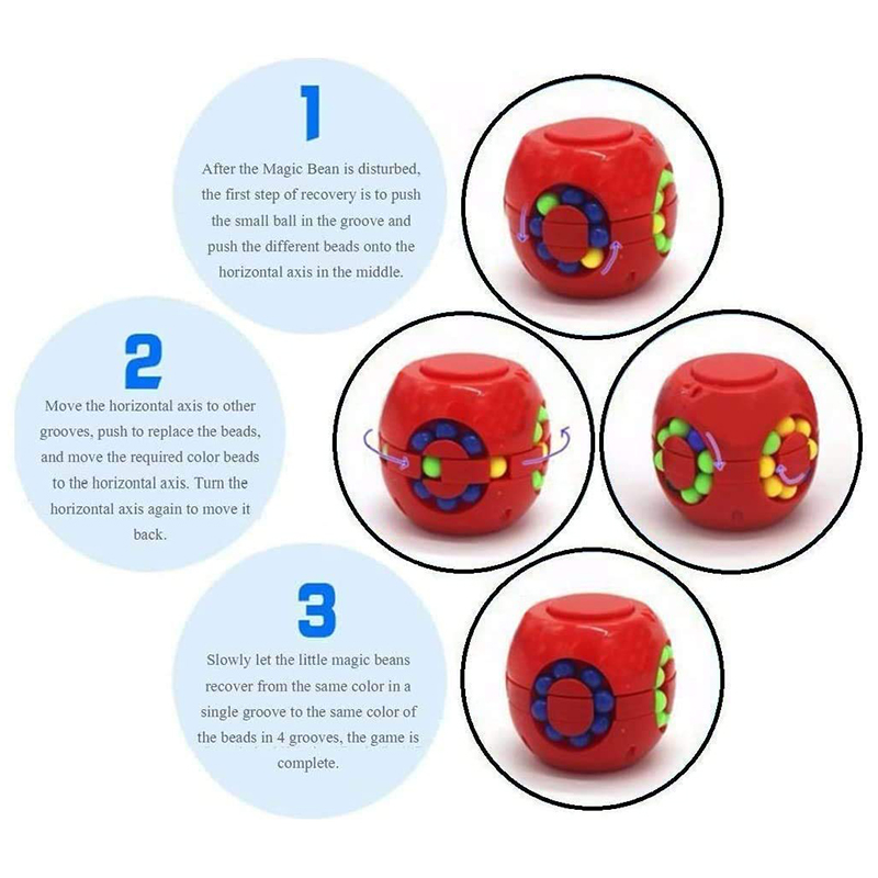 Magic Bean Puzzle Cube Spinner - Fidget Spinner Bearing review and price