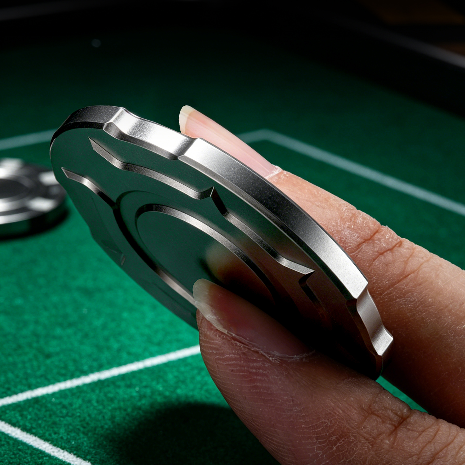 Titanium Alloy Poker Chip Fidg - Edc Carry Coins review and price